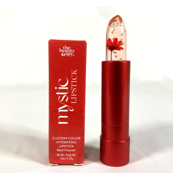 🌹 MYSTIC LIPSTICK The Beauty Spy Red Flower Color Changing Lipstick Pink New 🌹 - Picture 1 of 6